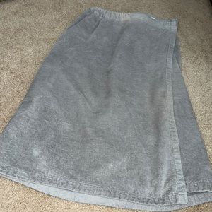 gray terry cloth velcro bath robe
